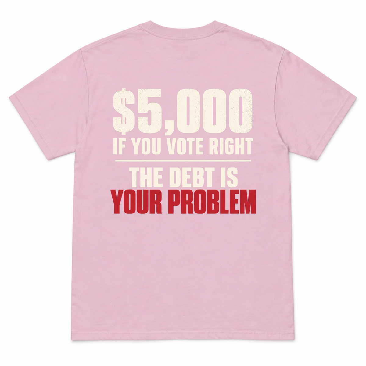 $5,000 IF YOU VOTE RIGHT - THE DEBT IS YOUR PROBLEM