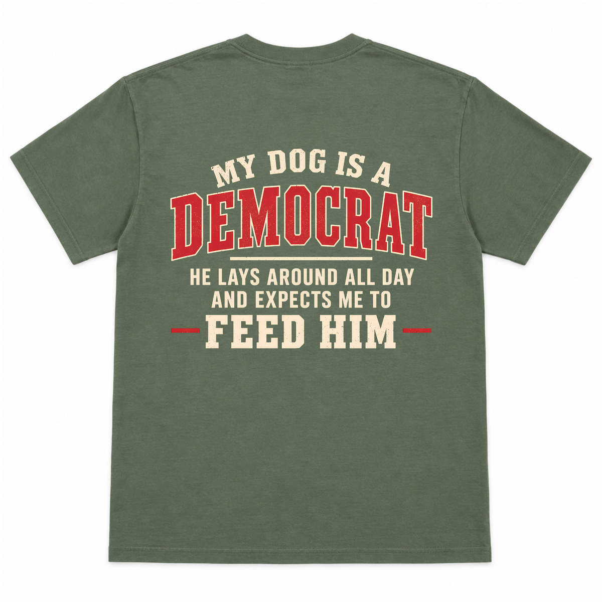 My Dog Is a Democrat Funny T-shirt