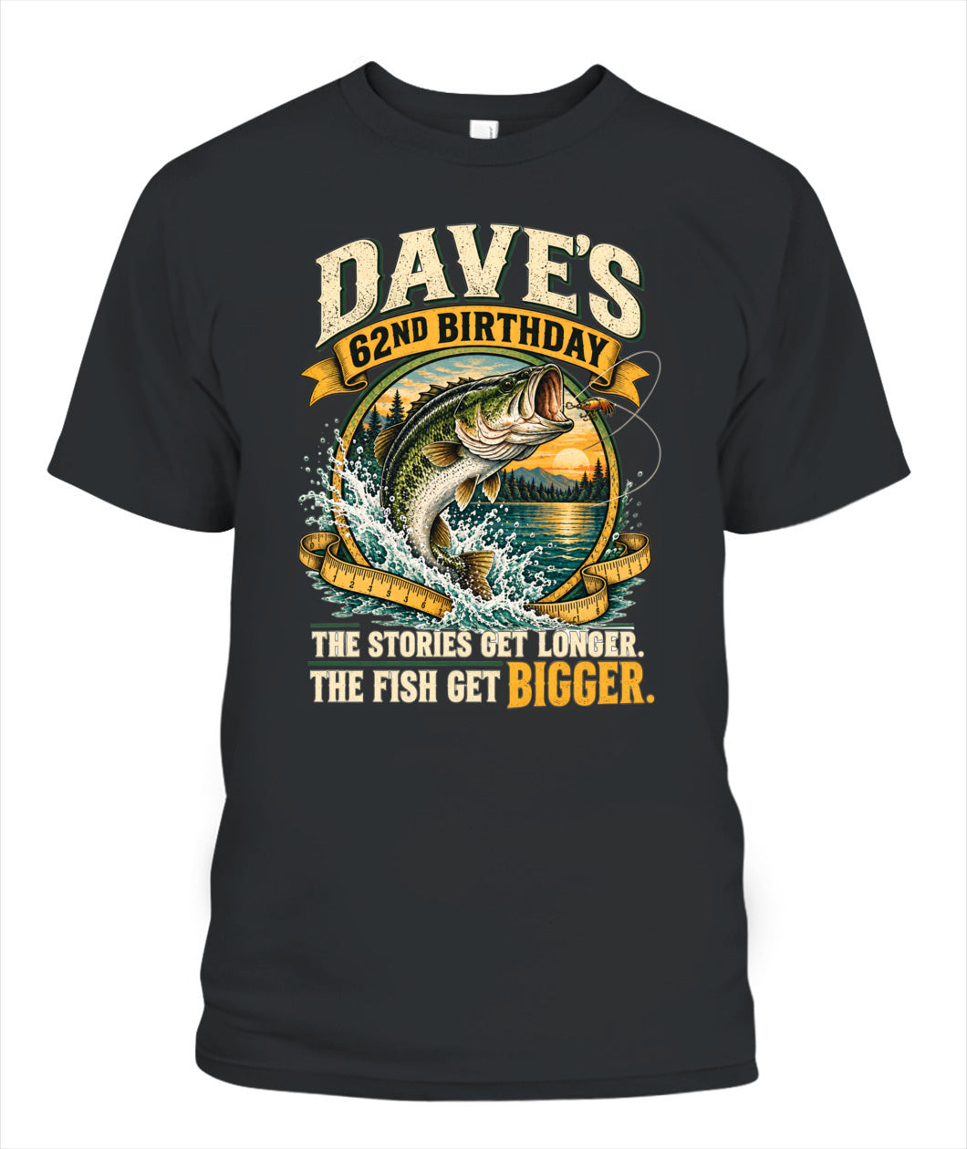 62ND BIRTHDAY / THE STORIES GET LONGER. THE FISH GET BIGGER.