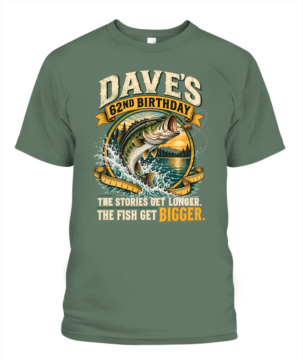 62ND BIRTHDAY / THE STORIES GET LONGER. THE FISH GET BIGGER.