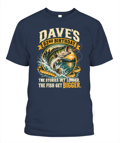 62ND BIRTHDAY / THE STORIES GET LONGER. THE FISH GET BIGGER.