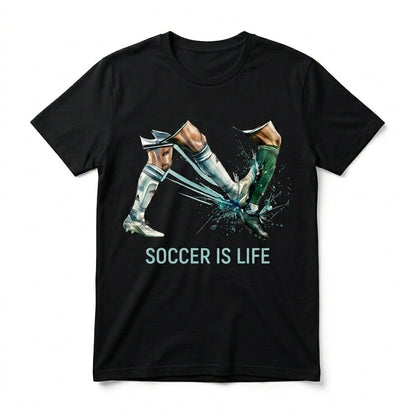 SOCCER IS LIFE Graphic Football T-Shirt