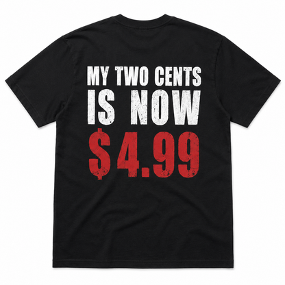 My Two Cents Is Now $4.99 Funny Inflation T-Shirt
