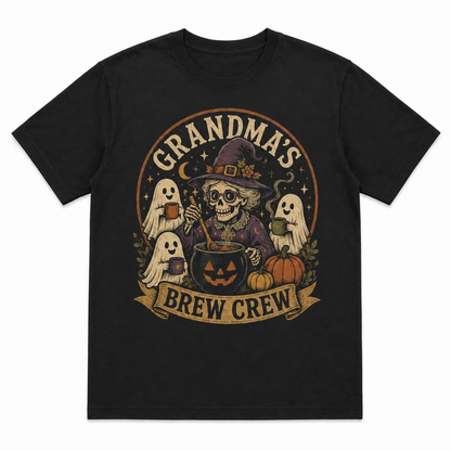 Grandma’s Brew Crew Halloween Witch Shirt