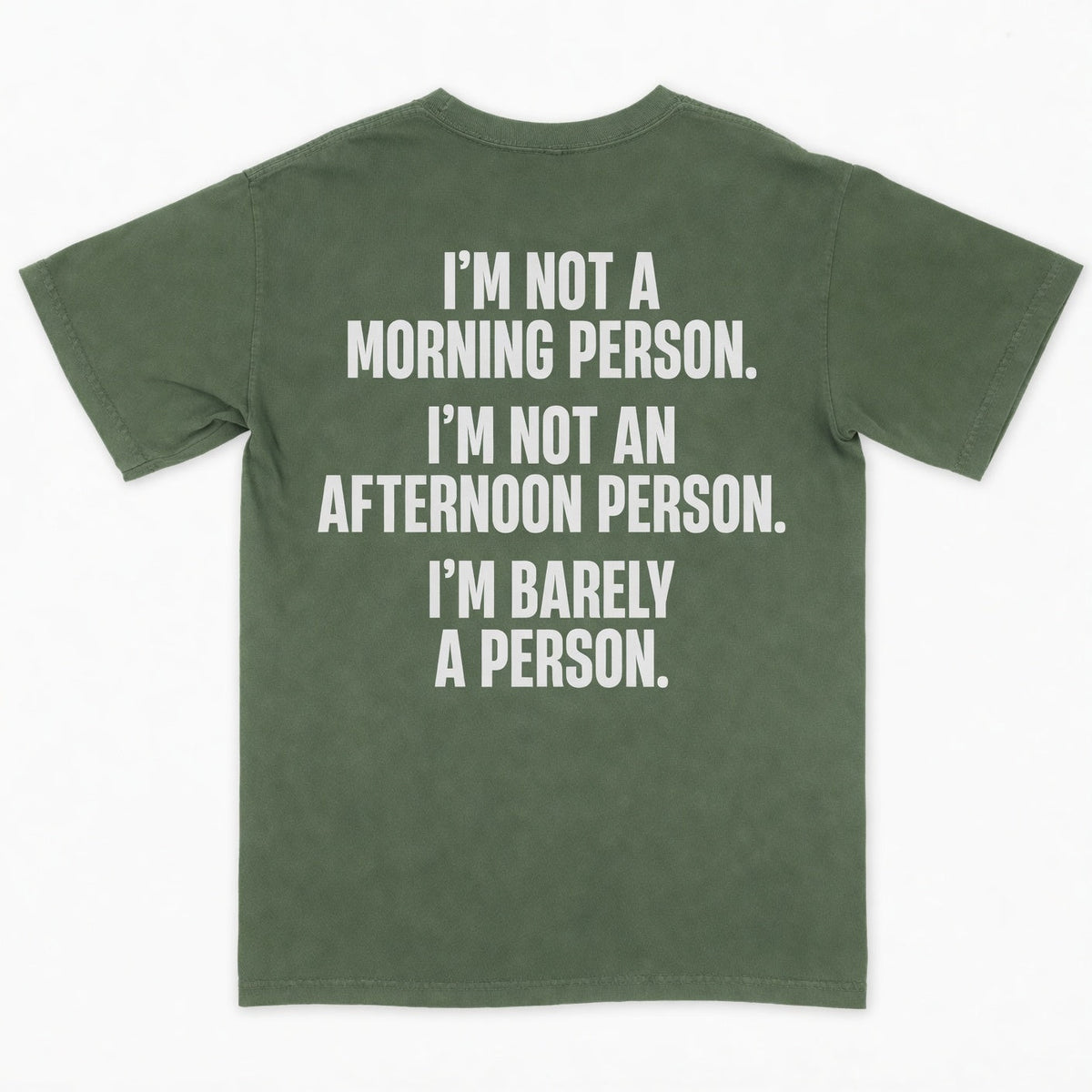I’m not a morning person. I’m not an afternoon person. I’m barely a person