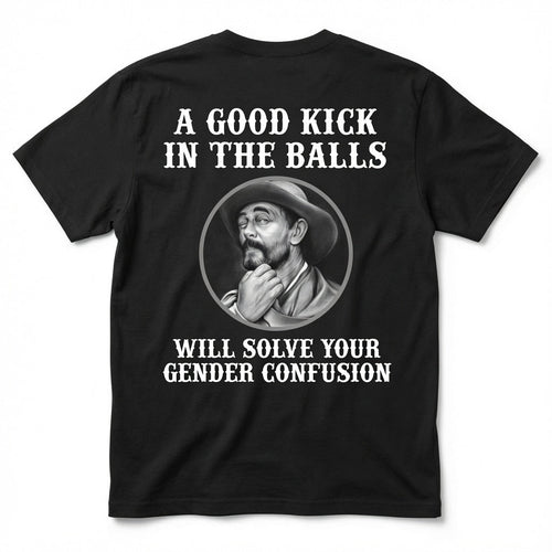 A good kick in the balls will solve gender confusion