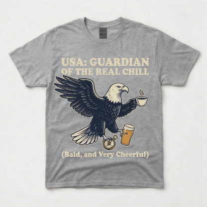 USA: GUARDIAN OF THE REAL CHILL. Bald, and Very Cheerful