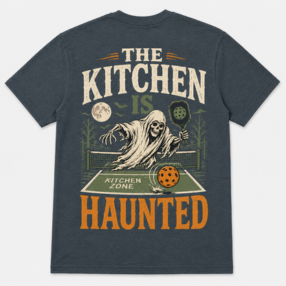 The Kitchen Is Haunted Halloween Pickleball T-Shirt