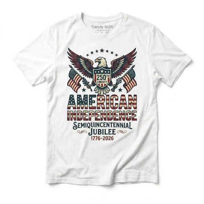 250th American Independence Eagle Tee - Semiquincentennial Jubilee 1776-2026