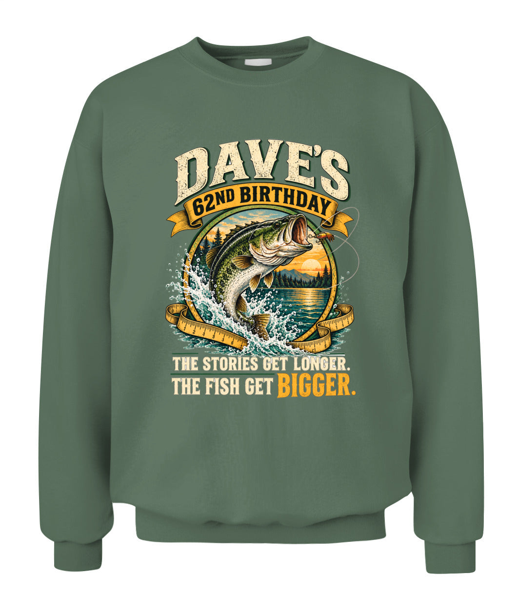 62ND BIRTHDAY / THE STORIES GET LONGER. THE FISH GET BIGGER.